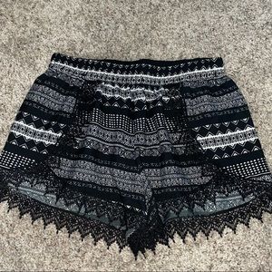 B&W patterned shorts